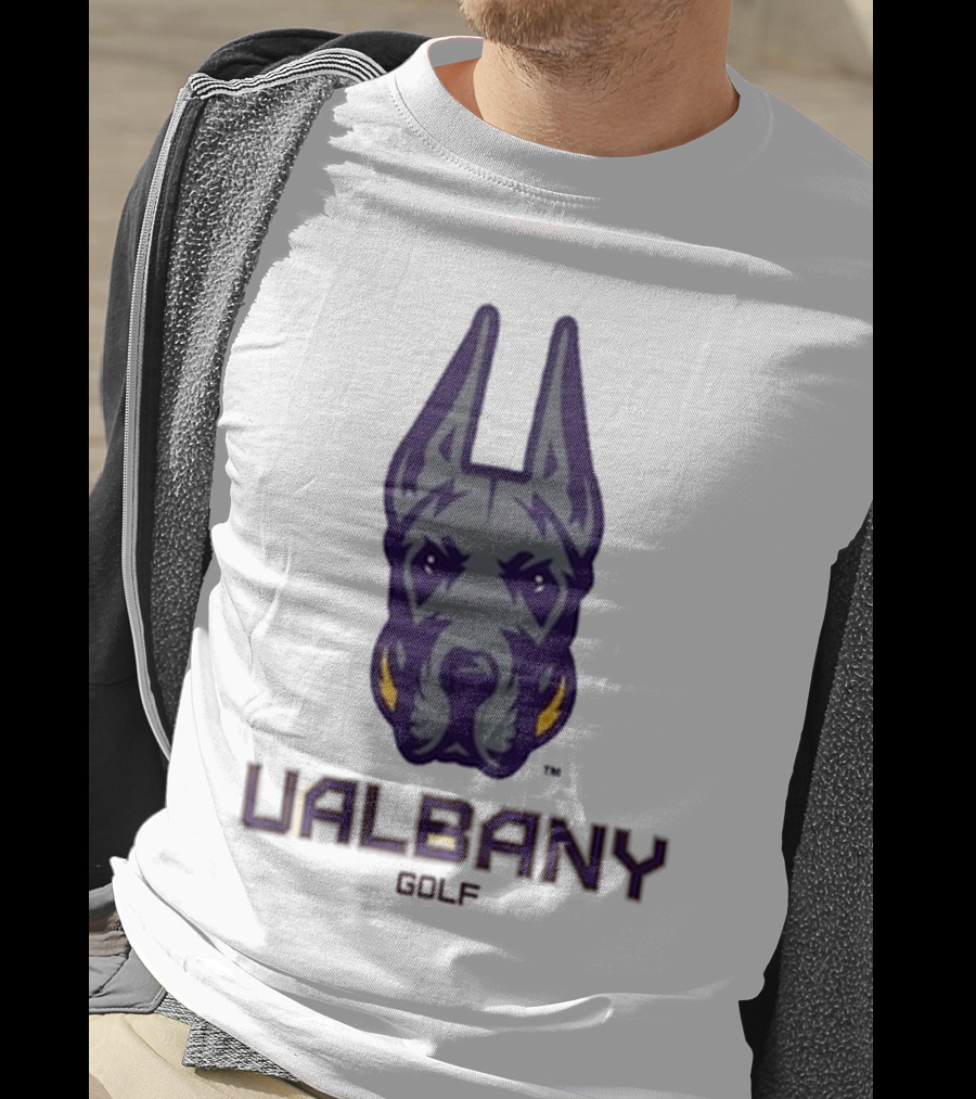 UAlbany Great Danes Golf Head Logo T-Shirt