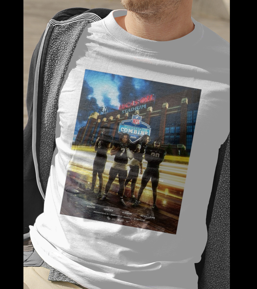 Lucas Oil Stadium NFL Scouting Combine 2025 UCF Adams Harvey Hudson McWilliams Indianapolis T-Shirt
