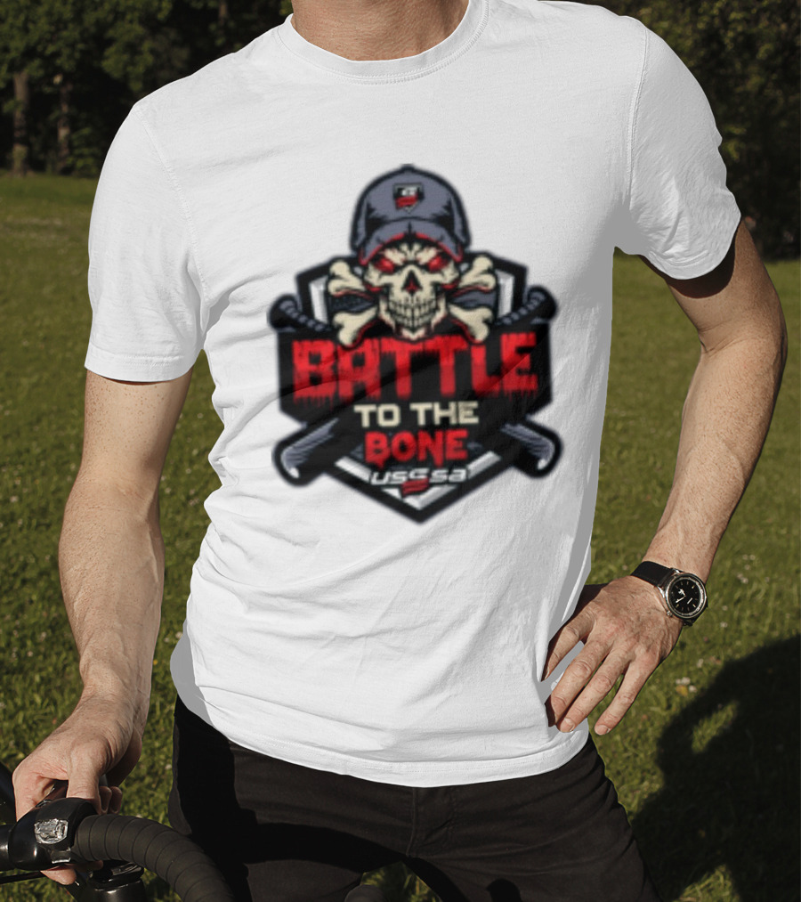 Battle To The Bone USSSA Skull And Crossbones March 21-23 2025 T-Shirt