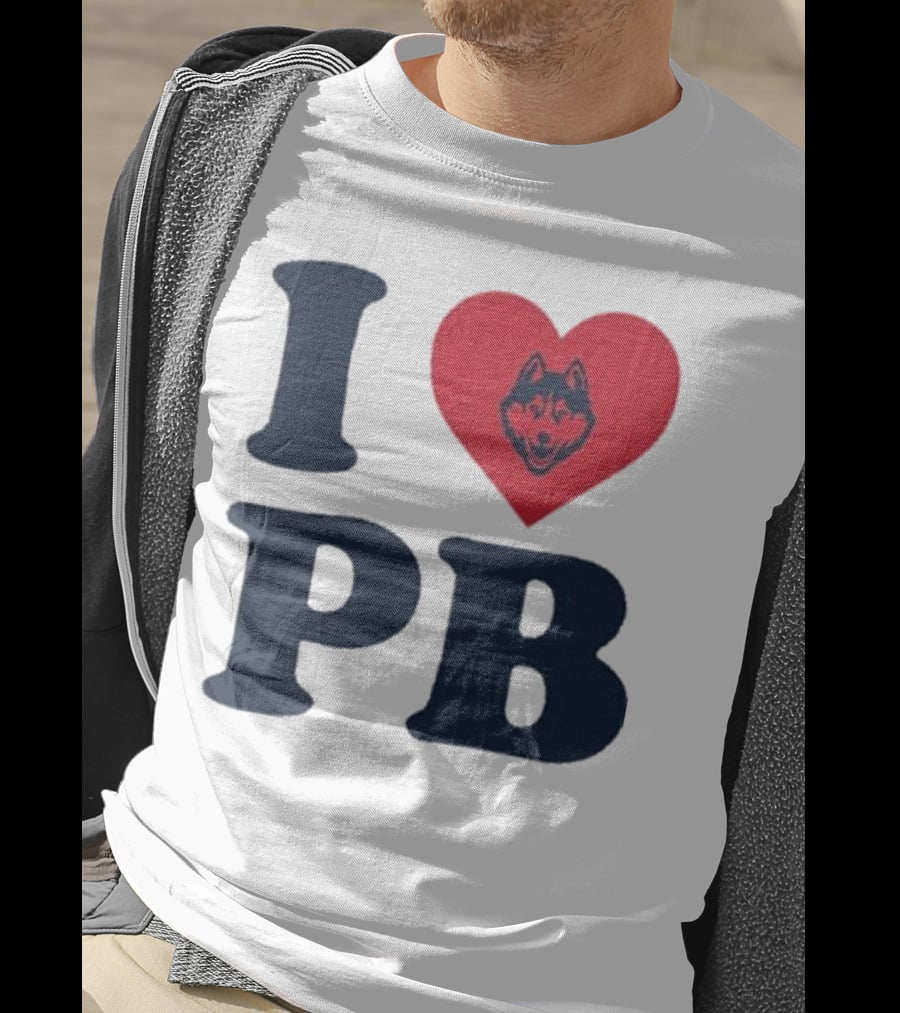 UConn I Heart Huskies Paige Bueckers PB T-Shirt