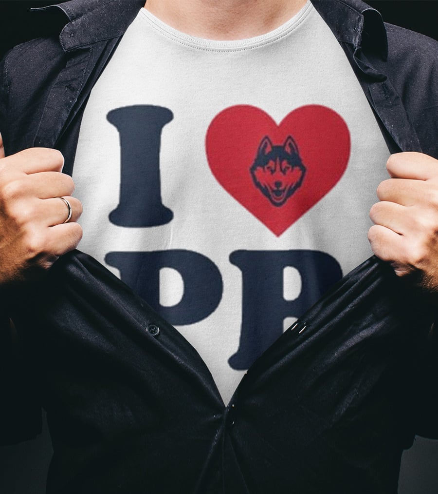 UConn I Heart Huskies Paige Bueckers PB T-Shirt