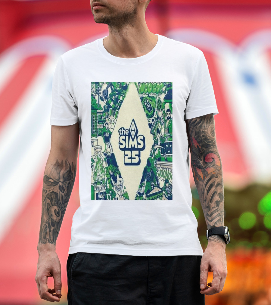 Various The Sims 25th Anniversary Woohoo Plumbob Nooboo T-Shirt