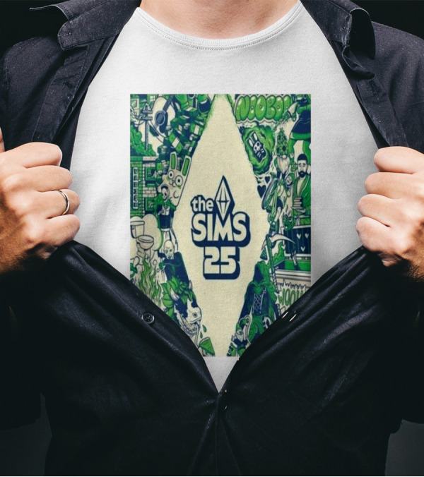Various The Sims 25th Anniversary Woohoo Plumbob Nooboo T-Shirt