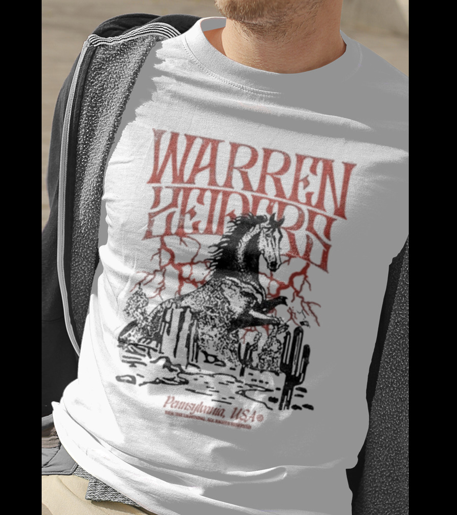 Warren Zeiders Lightning Cowboy Pennsylvania USA T-Shirt