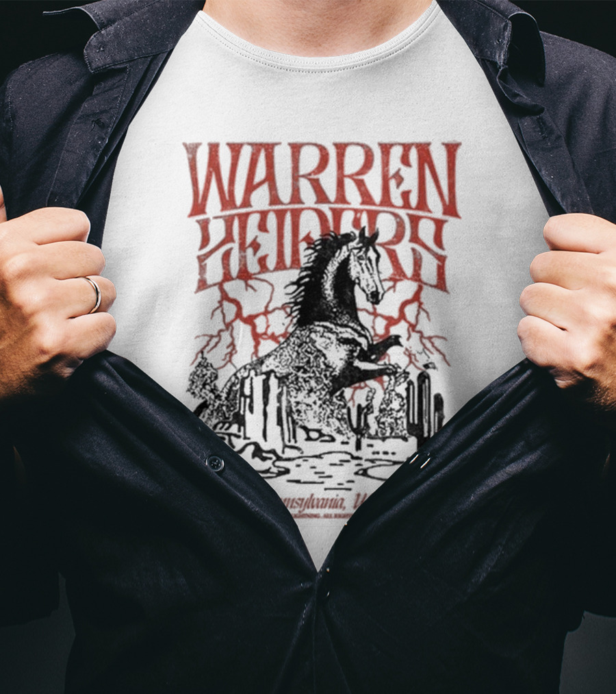 Warren Zeiders Lightning Cowboy Pennsylvania USA T-Shirt