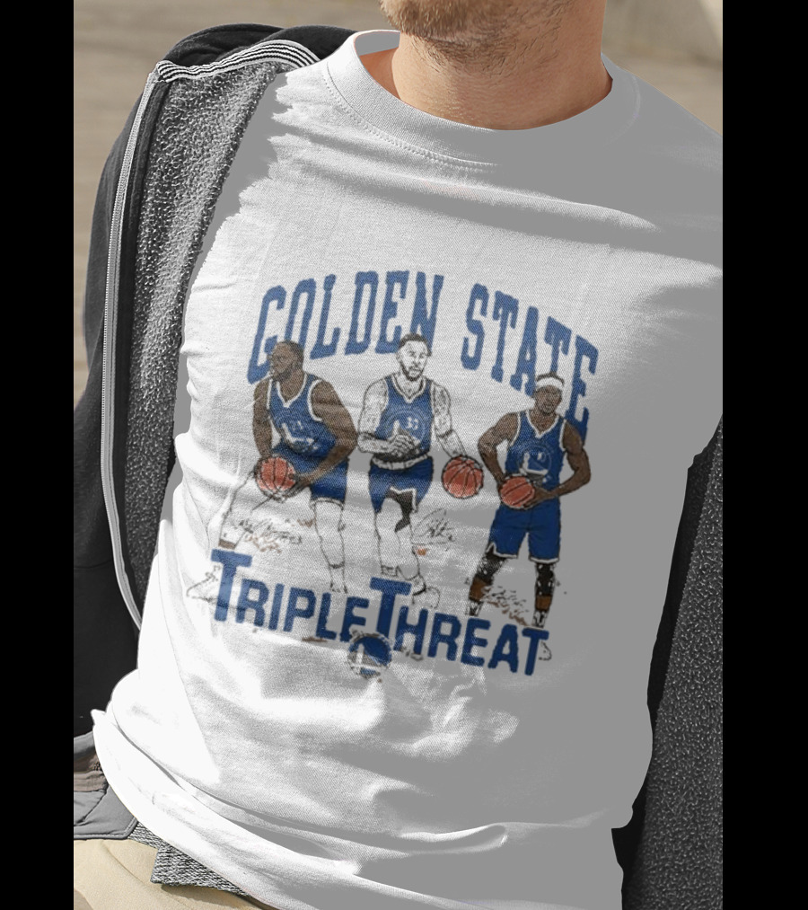 Golden State Triple Threat Green Curry Butler III T-Shirt