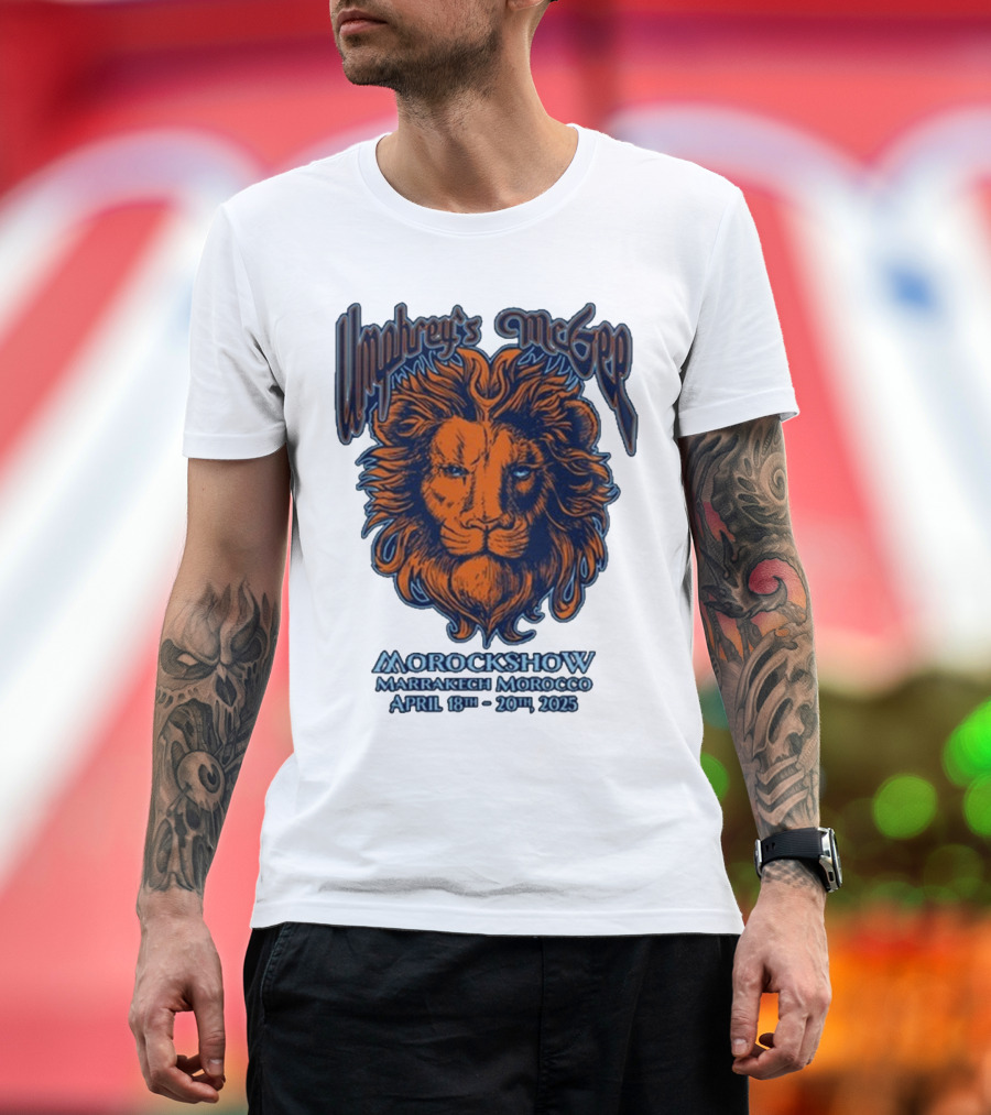 Umphrey’s McGee Morockshow Marrakech Morocco April 18th-20th 2025 Lion Art T-Shirt