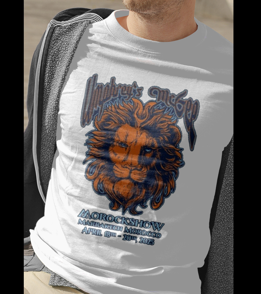 Umphrey’s McGee Morockshow Marrakech Morocco April 18th-20th 2025 Lion Art T-Shirt
