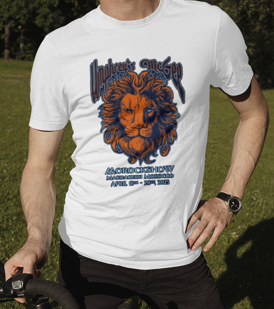 Umphrey’s McGee Morockshow Marrakech Morocco April 18th-20th 2025 Lion Art T-Shirt