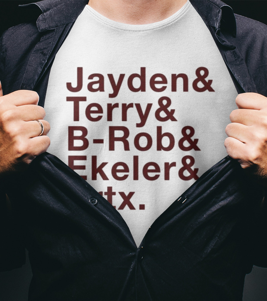 ``` Washington Ampersand Stars Jayden Terry B-Rob Ekeler Ertz ``` T-Shirt
