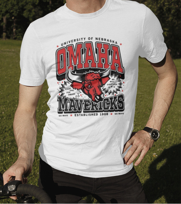 University Of Nebraska Omaha Mavericks Go Mavs Established 1908 T-Shirt