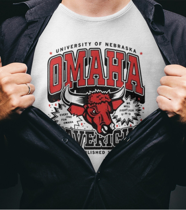 University Of Nebraska Omaha Mavericks Go Mavs Established 1908 T-Shirt