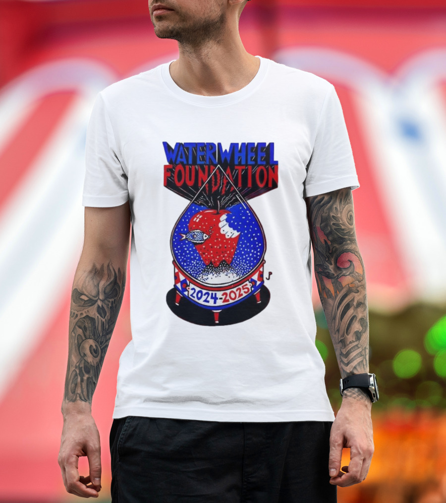 Waterwheel Foundation New York Madison Square Garden 2024-2025 Apple Fish T-Shirt