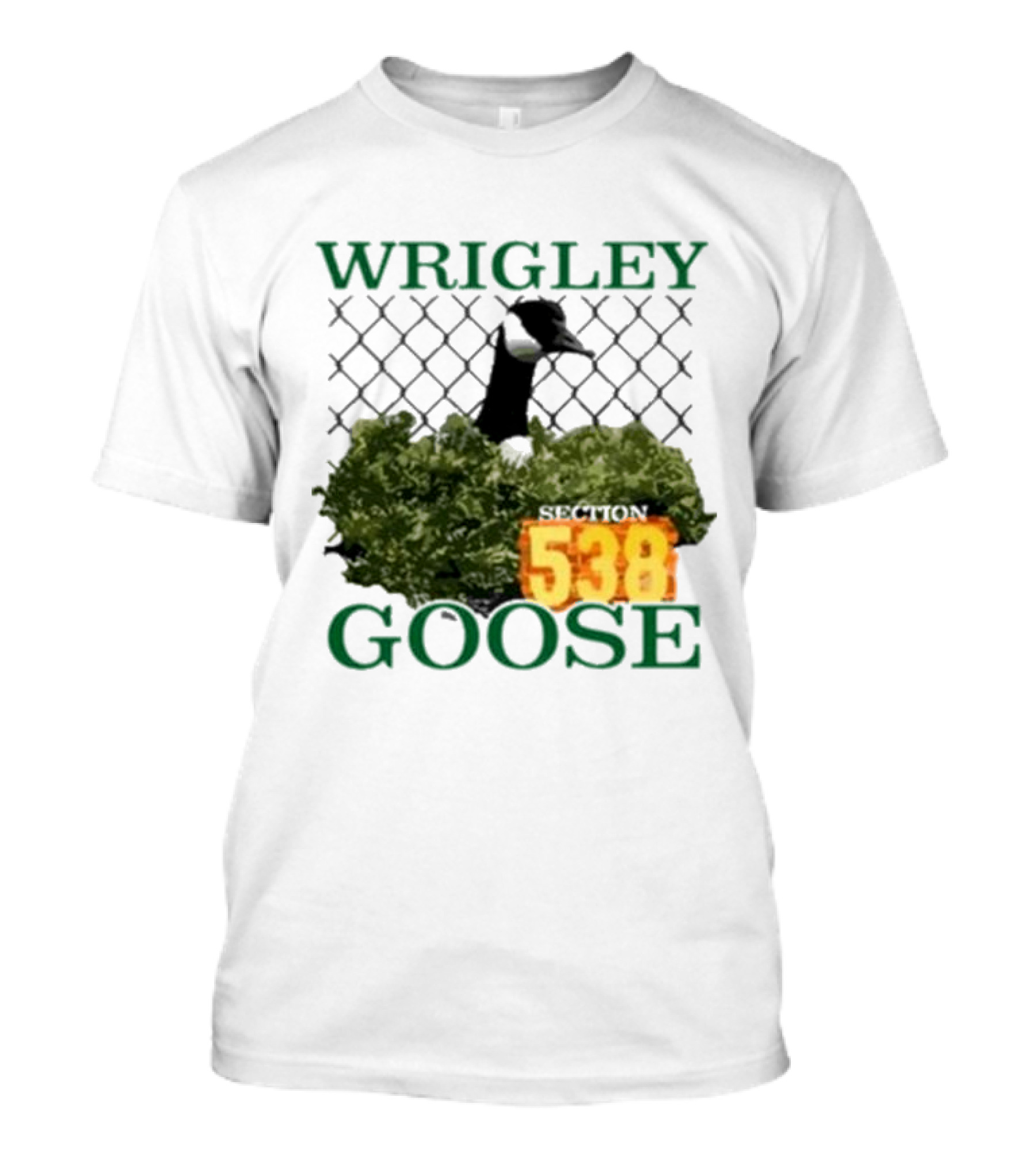 Wrigley Goose Section 538 Chicago Cubs Stadium Fan Apparel T-Shirt