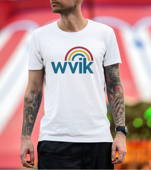 Premium T-Shirt: WVIK Rainbow Vintage Retro Style T-Shirt WVIK Rainbow Vintage Retro Style T-Shirt