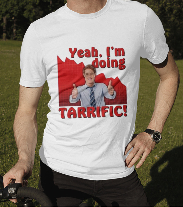 Yeah I'm Doing Tarrific Thumbs Up Business Graph T-Shirt