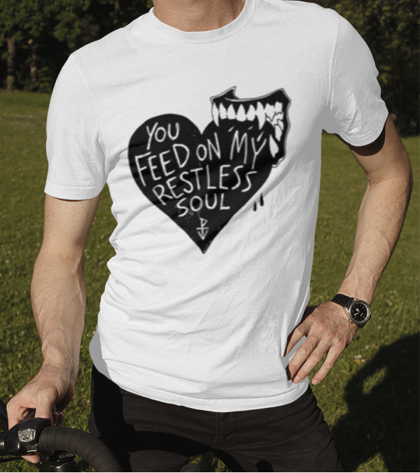 You Feed On My Restless Soul Aggressive Creature Burst Out Horror Theme T-Shirt