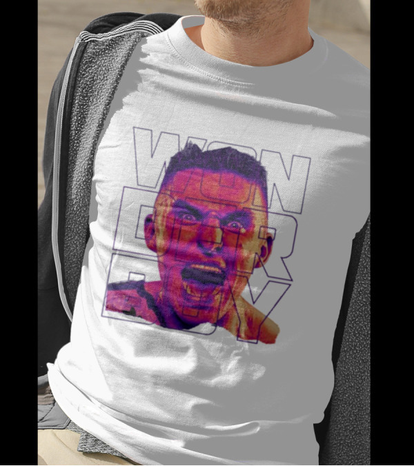 Wonderboy Brian Morris Deranged Bold Typography Expression T-Shirt