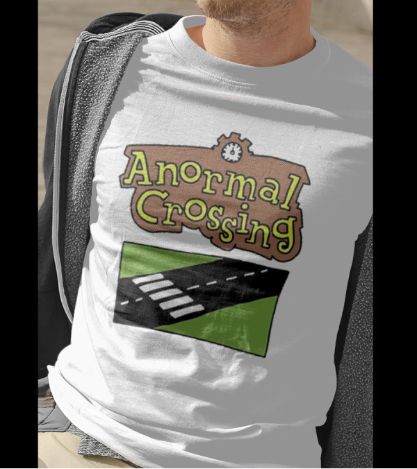 Anormal Crossing Zoe Bread Text And Z Shape Design T-Shirt