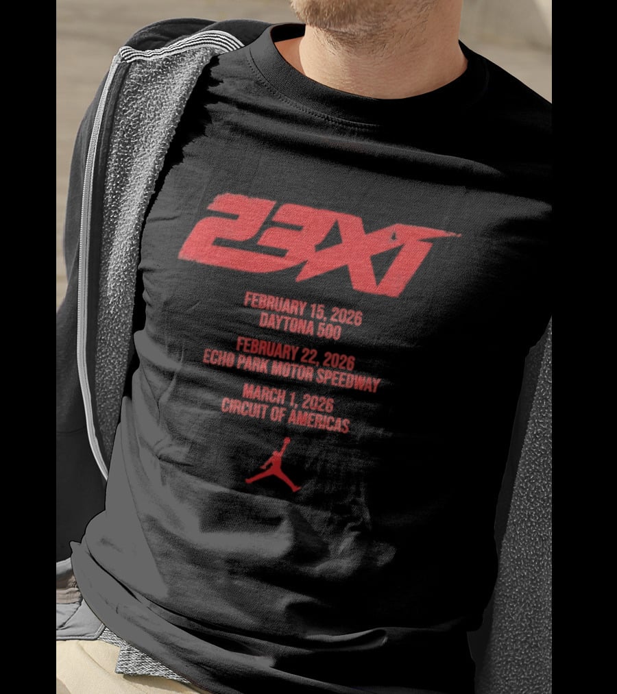 23XI Racing Daytona 500 February 18 2026 NASCAR Bubba Wallace Circuit Of Americas T-Shirt