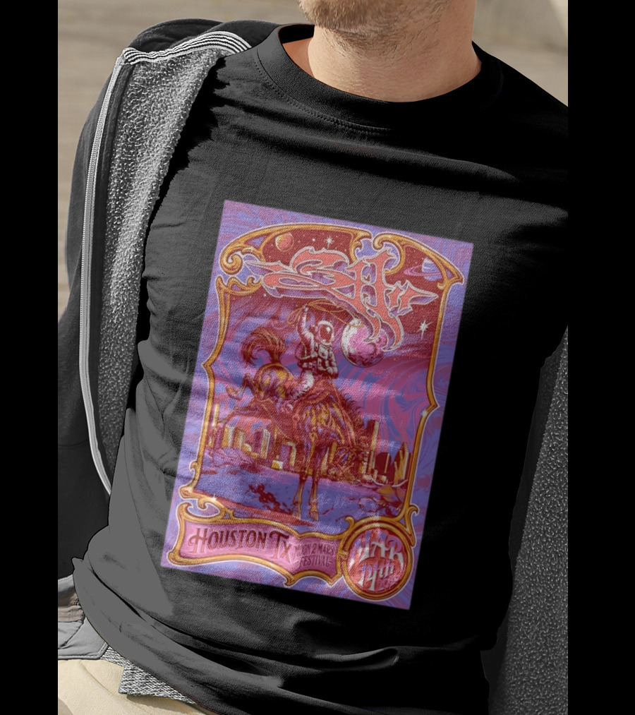 311 Band Space Themed Houston TX March 2026 Moon 2 Mars Festival Tour T-Shirt