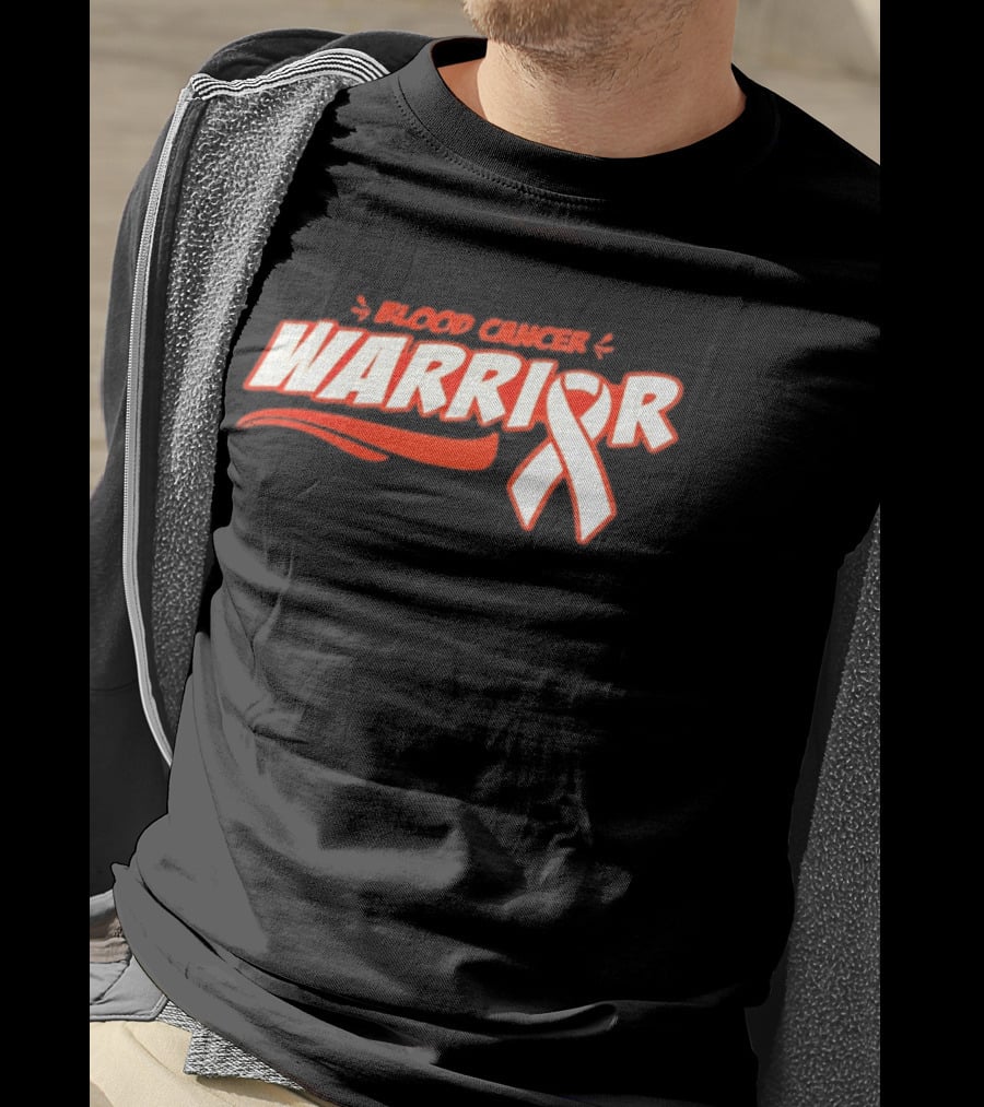 Blood Cancer Warrior Awareness Ribbon Strength Empowerment T-Shirt