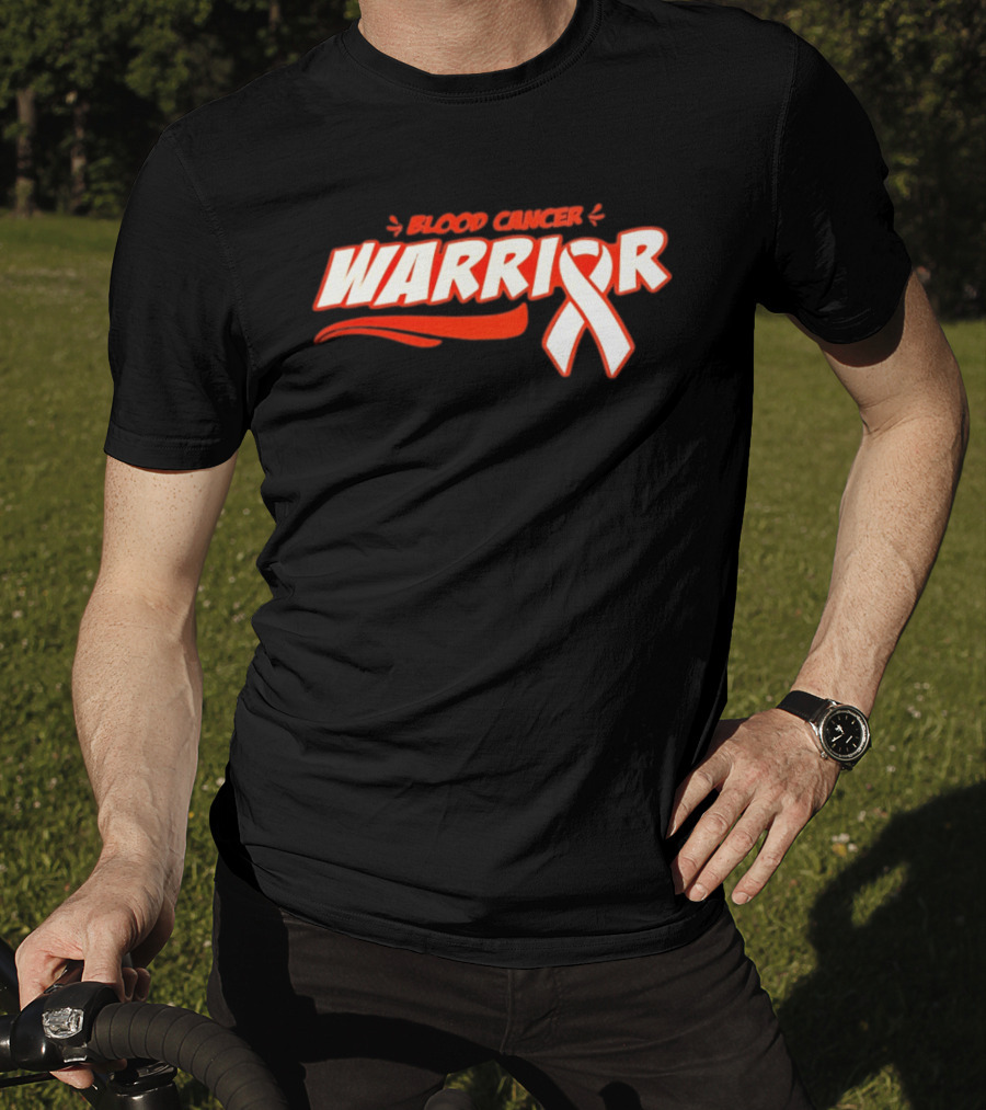 Blood Cancer Warrior Awareness Ribbon Strength Empowerment T-Shirt