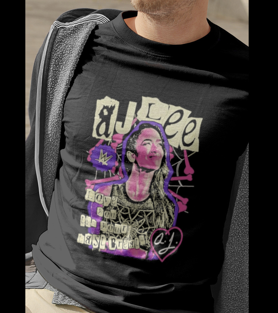 AJ Lee Love You Til Your Last Breath Star Power Heart T-Shirt