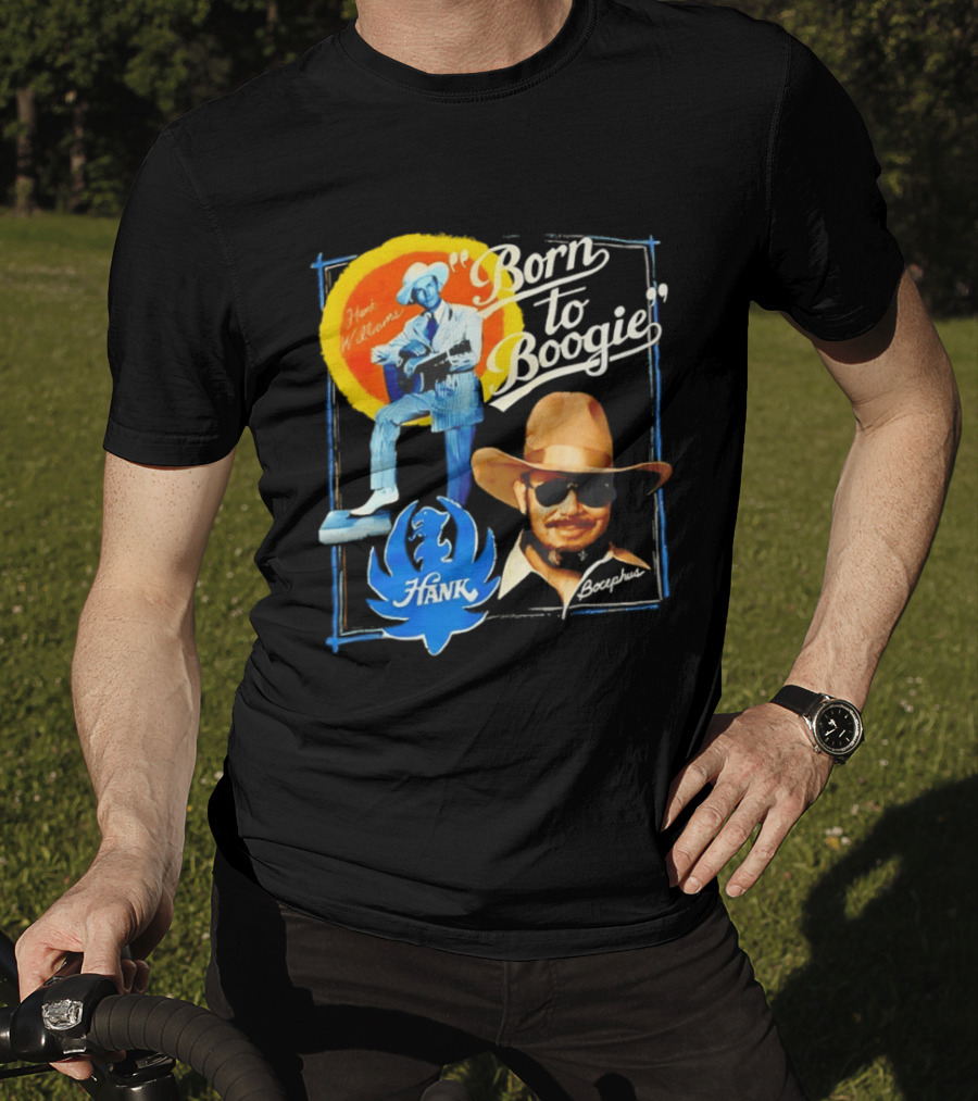 Hank Williams Bocephus Born To Boogie Music Legends T-Shirt