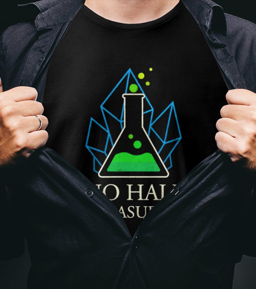 No Half Measures Beaker With Crystals T-Shirt