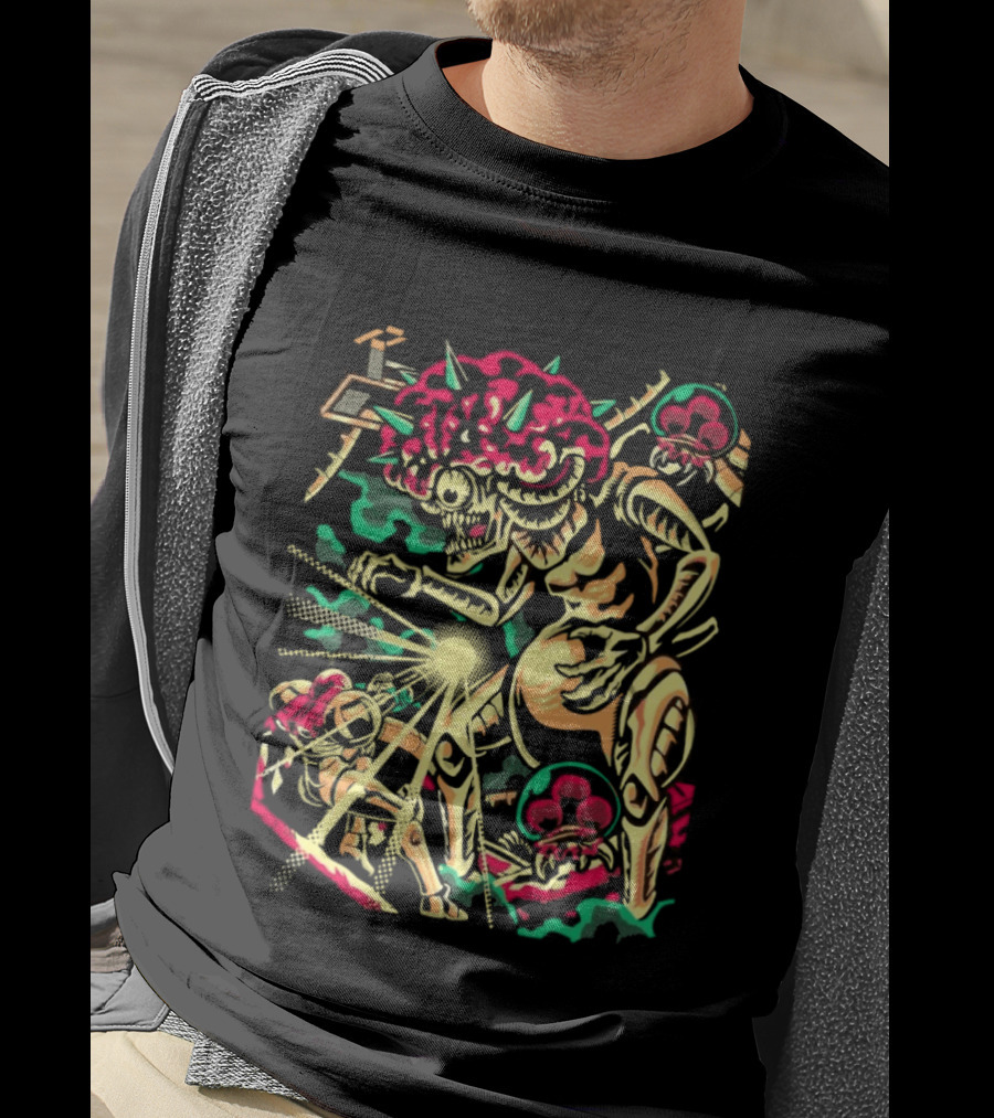 Arace Rampage Energetic Monster Battle Explosion T-Shirt