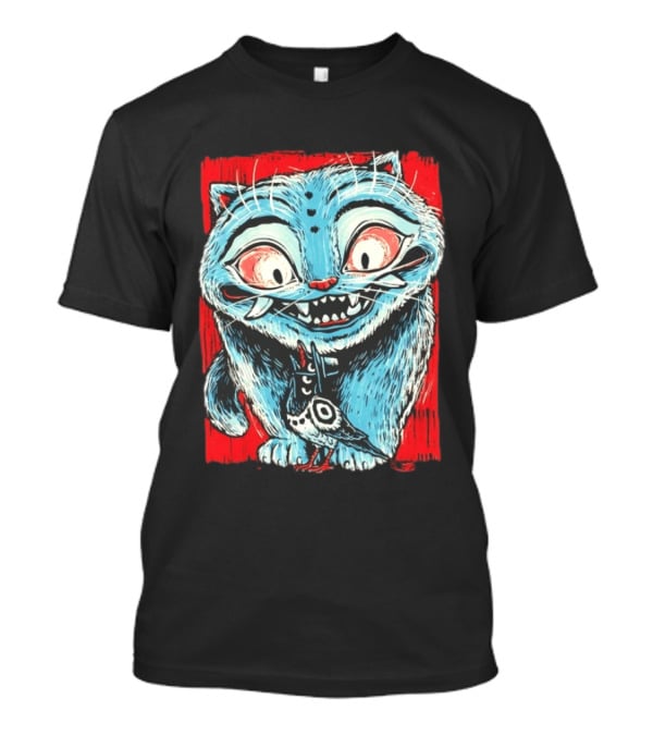 Derpy Tiger And Sussy KPop Demon Hunters Tiger And Crow Duo Colorful Cartoon T-Shirt