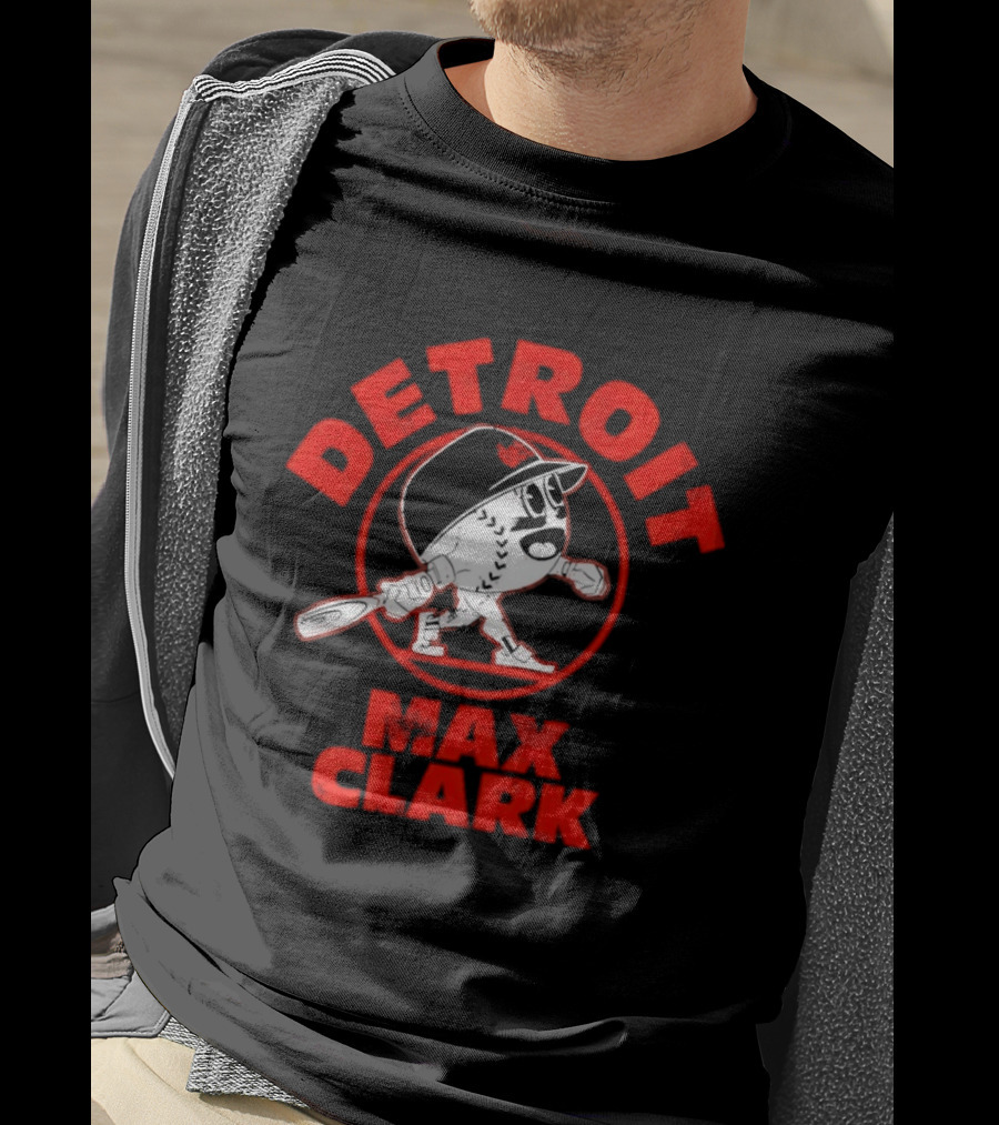 Detroit Tigers Max Clark Baseball Buddies T-Shirt