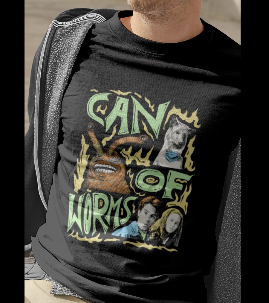 Can Of Worms Alien Dog Barnabus Movie Character Scene T-Shirt
