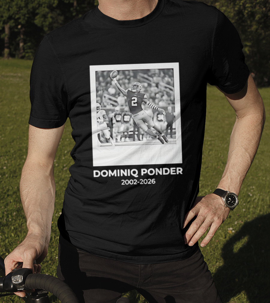 DOMINIQ PONDER 2002 2026 RIP Memory In Colorado Buffaloes Football T-Shirt