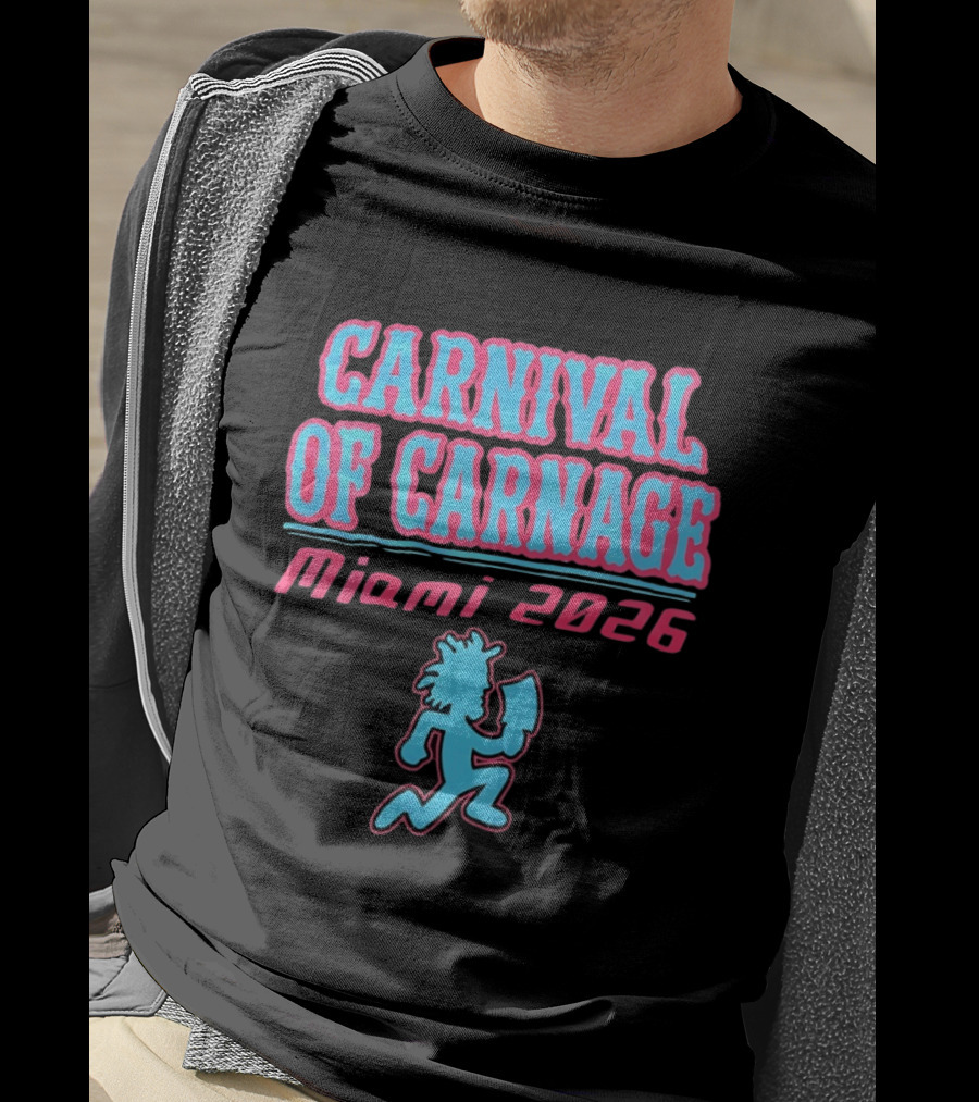 Carnival Of Carnage Miami 2026 Hatchet Man T-Shirt