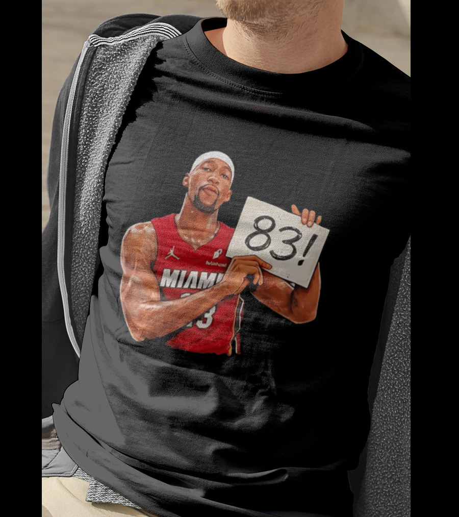 Bam Adebayo Miami Heat 83 Point Game Sign T-Shirt