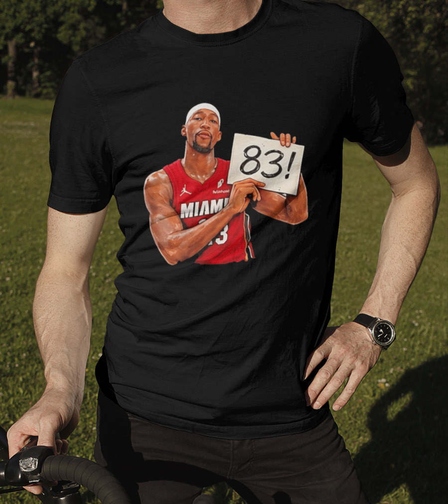 Bam Adebayo Miami Heat 83 Point Game Sign T-Shirt