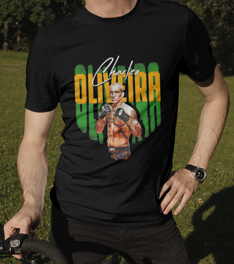 Charles Oliveira UFC Fighter Signature Pose T-Shirt