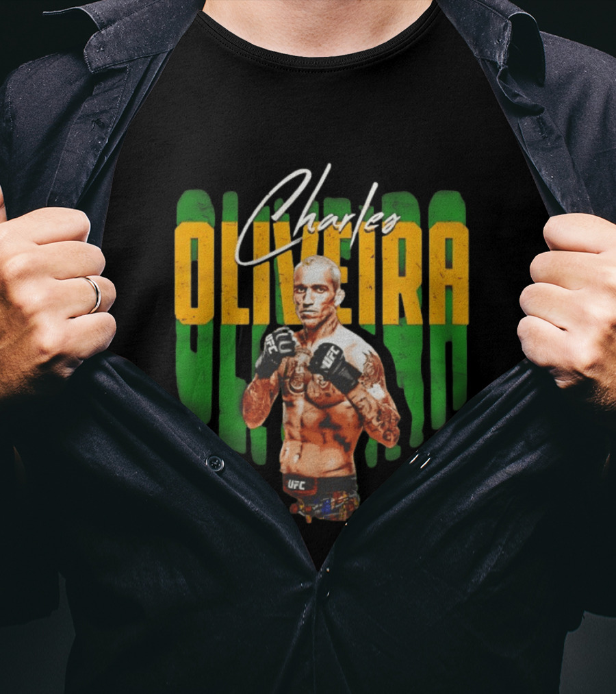 Charles Oliveira UFC Fighter Signature Pose T-Shirt