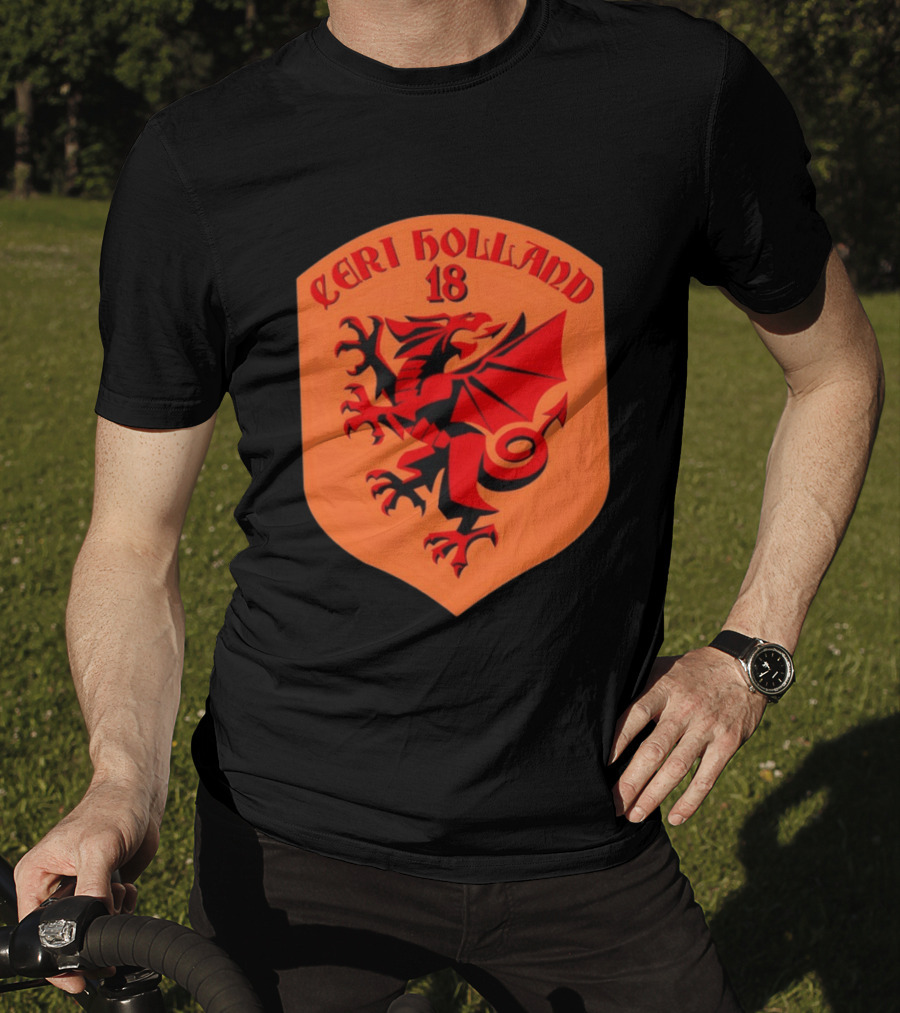 Ceri Holland 18 Red Dragon T-Shirt