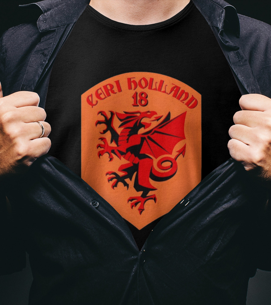 Ceri Holland 18 Red Dragon T-Shirt