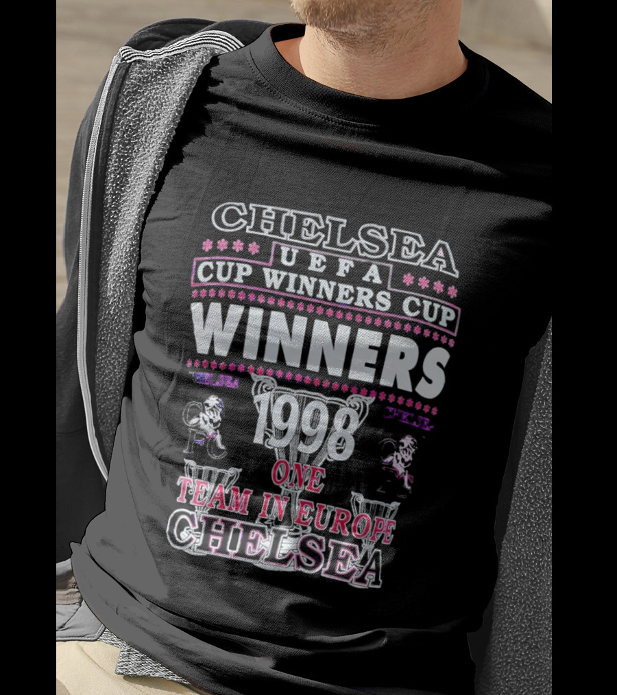 Chelsea UEFA Cup Winners Cup Victors 1998 One Team In Europe T-Shirt