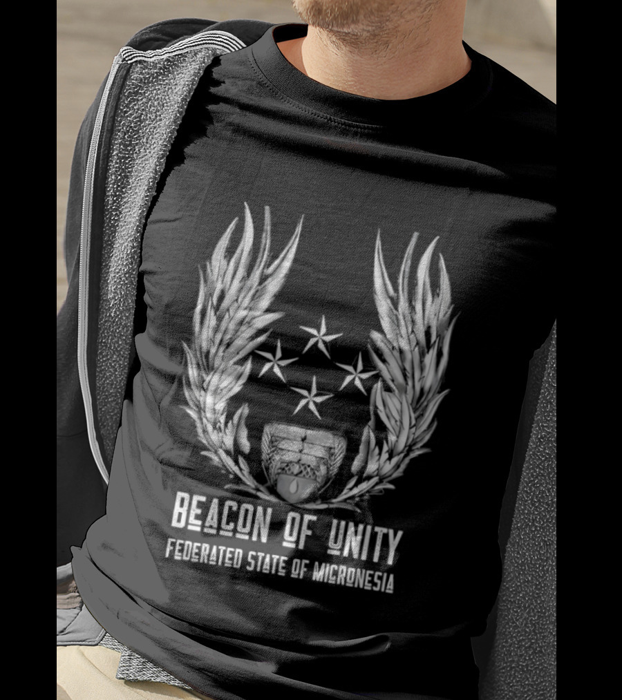 Beacon Of Unity Federated State Of Micronesia Four Stars Laurel T-Shirt