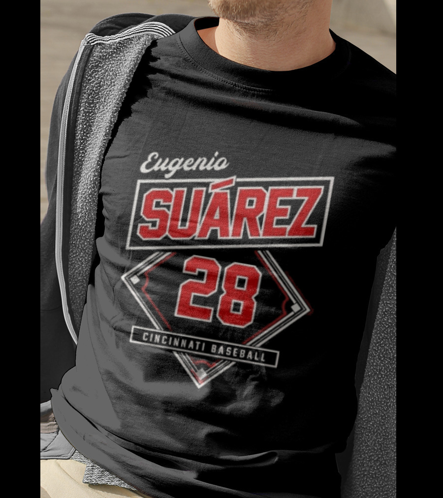 Eugenio Suárez 28 Cincinnati Baseball Diamond Player T-Shirt