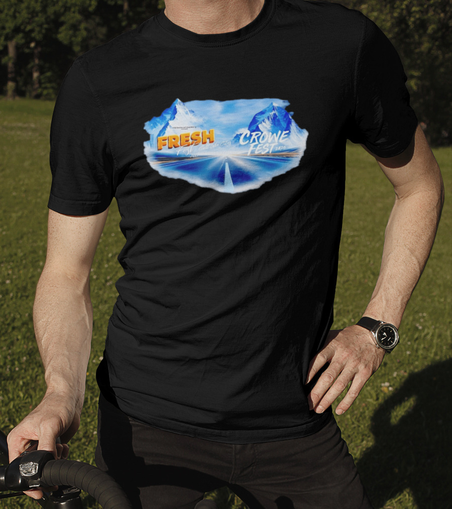 Fresh Fest Salt Lake City 2026 Crowe Fest 2026 Mountain Road Trip T-Shirt