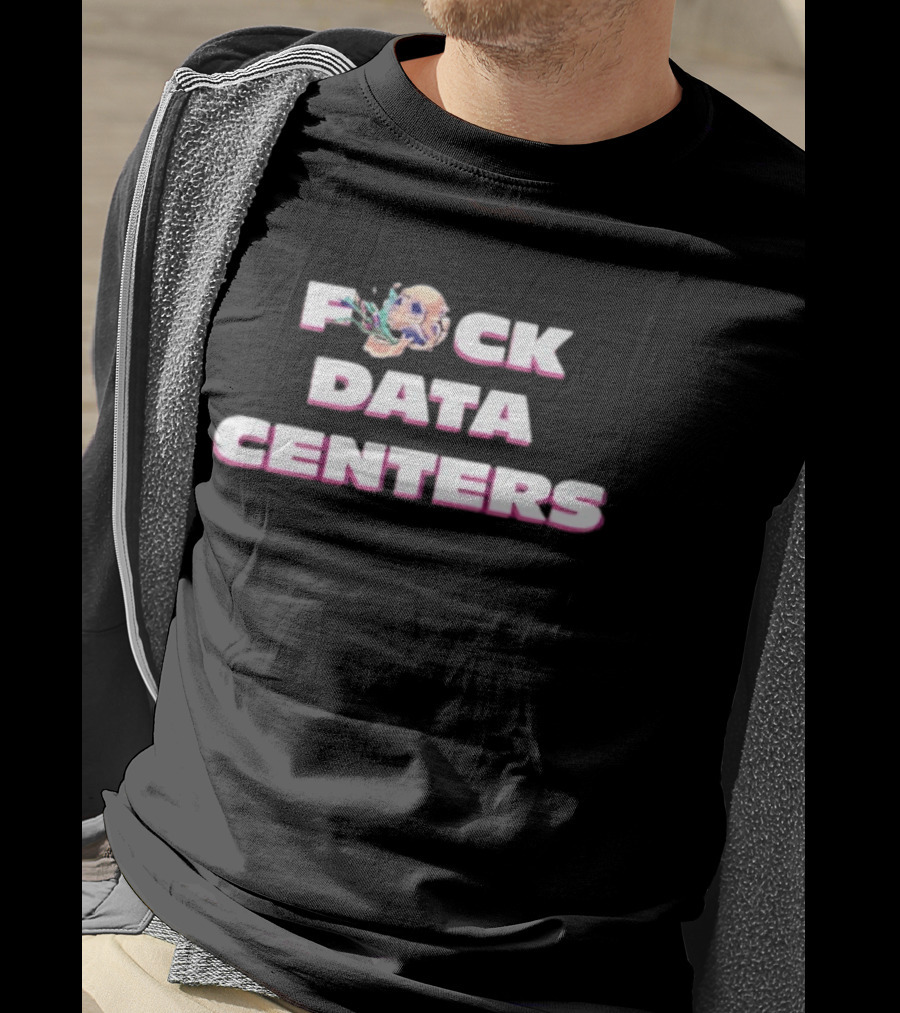 F*ck Data Centers Skull Head Trend T-Shirt