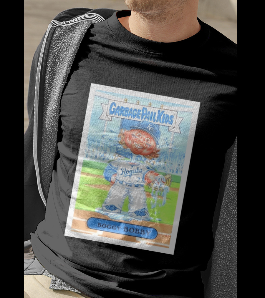 Garbage Pail Kids Boggy Bobby Royals KC Baseball Card T-Shirt