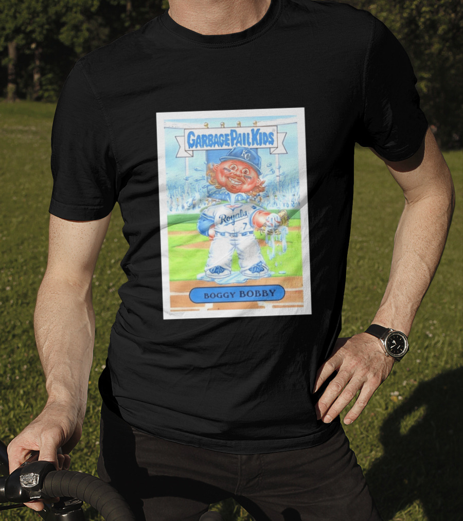 Garbage Pail Kids Boggy Bobby Royals KC Baseball Card T-Shirt