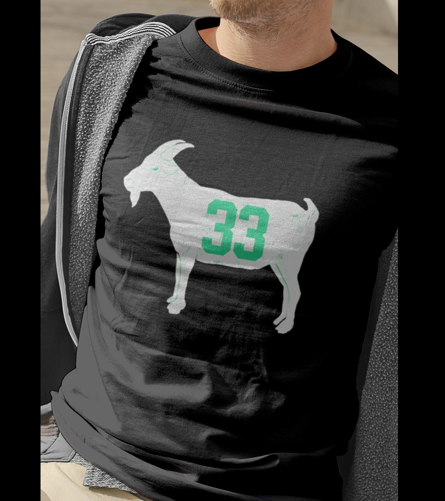 Larry Bird Goat 33 Boston Celtics St Patrick's Day Basketball T-Shirt